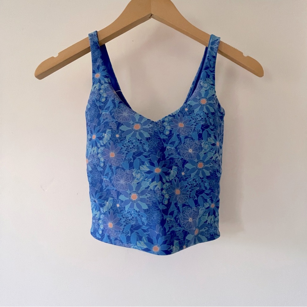 Waev Blue Crop Tank Top